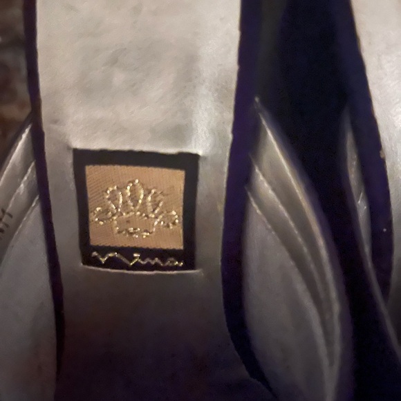 Beautiful Suede Purple Platform Mules - Picture 5 of 8